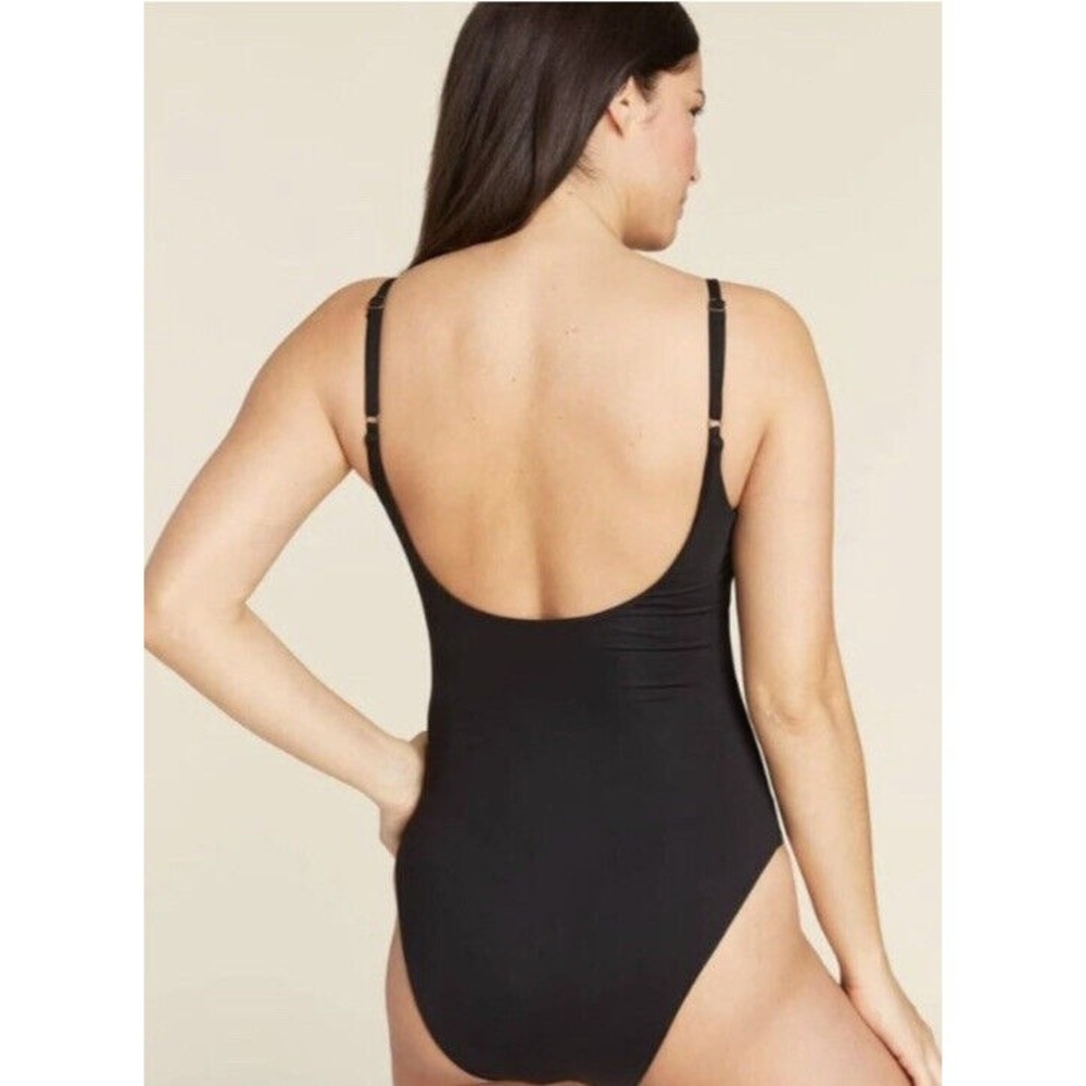 ANDIE Swim Women’s Large Tall Black NWT Santorini One Piece Bathing Suit - Picture 2 of 13
